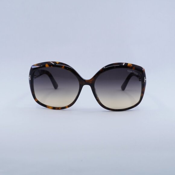 Tom Ford Chiara-02 FT0919 55D Polarized Butterfly Sunglasses - Havana/Smoke Tom Ford Chiara-02 FT0919 55B Sunglasses Havana Butterfly  main image 4